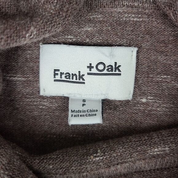 𝅺frank & Oak Gray Pullover Turtleneck Sweatshirt Small - Picture 12 of 16